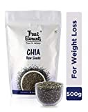 True Elements Raw Chia Seeds for Weight Loss 500g - Calcium Rich Seeds